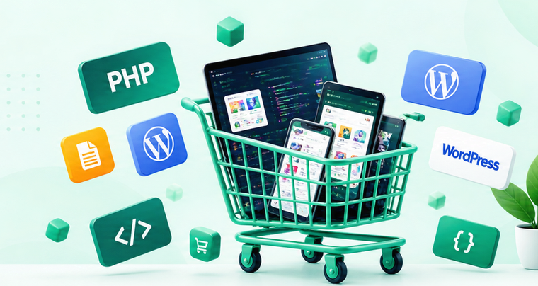 Shopping cart illustration